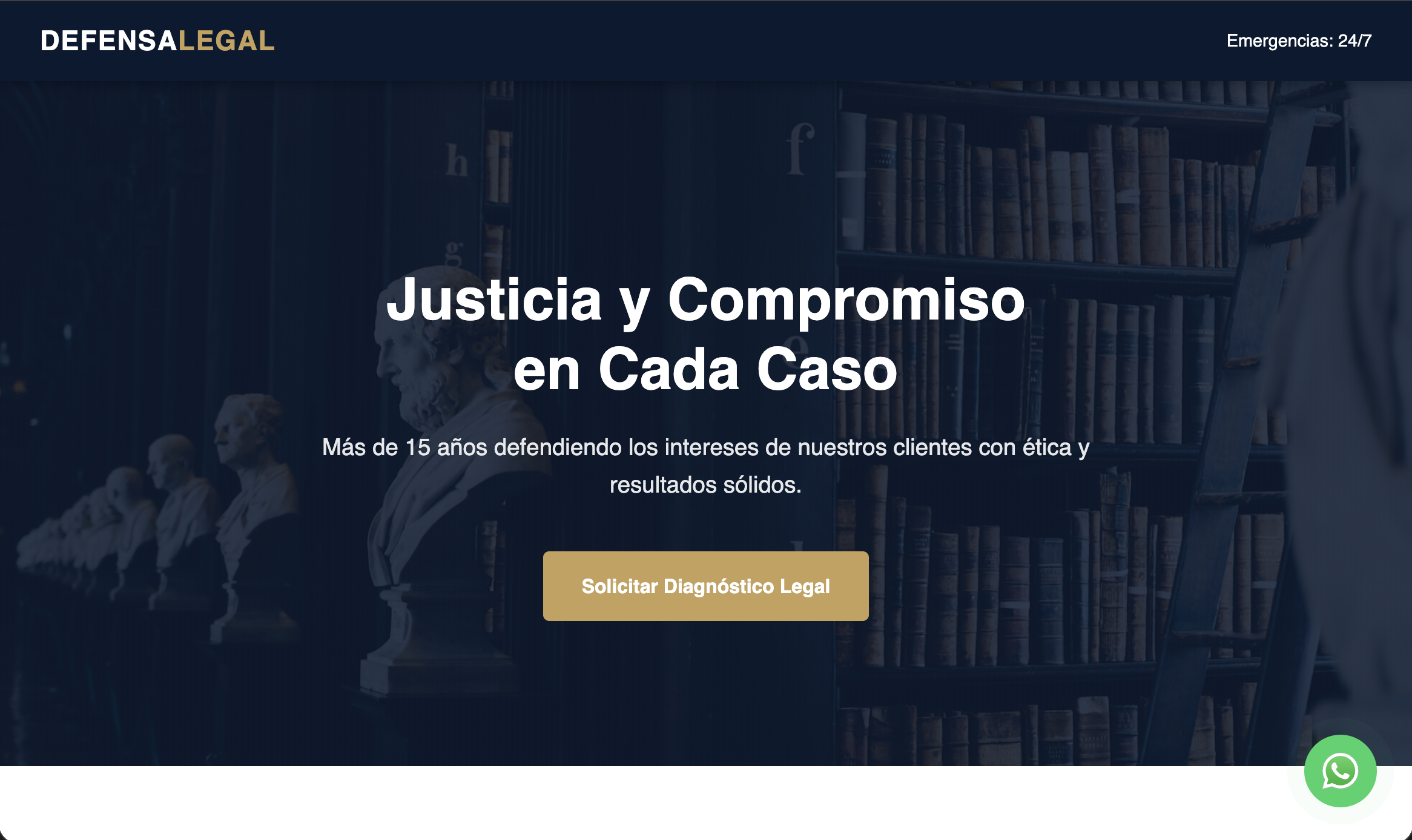 Página web para despacho de abogados en Morelos
